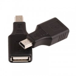 5 pin Mini USB Erkek to USB Dişi Adaptör - Mini Usb OTG