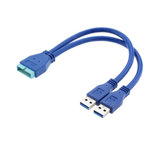 2 Port USB3.0 USB 3.0 A Erkek Anakart Anakart 20 Pin Kablo 