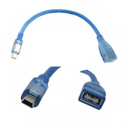 5 pin Mini Usb Erkek - USB Dişi Kablo 20cm