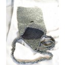 HandMade Tasarım Örgü Omuz Çantası Koyu Gri