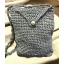 HandMade Tasarım Örgü Omuz Çantası Koyu Gri