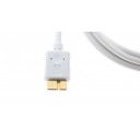 USB 3.1 Erkek Micro B Erkek Harddisk Kablosu Beyaz - 1,8M