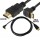 Mini HDMI to HDMI Kablo Aşağı Açılı - 60CM