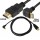 Mini HDMI to HDMI Kablo Aşağı Açılı - 1Metre