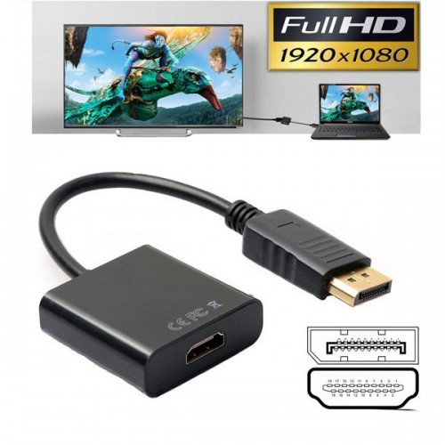 Displayport to HDMI Dönüştürücü - 20CM