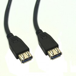 USB 3.1 A F / A F OD4.2 Siyah - 3M