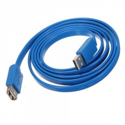 Yüksek Hızlı USB 2.0 A M to A F Flat Uzatma Kablosu - 3M