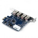4-Port SuperSpeed USB 3.0 PCI Express Kartı